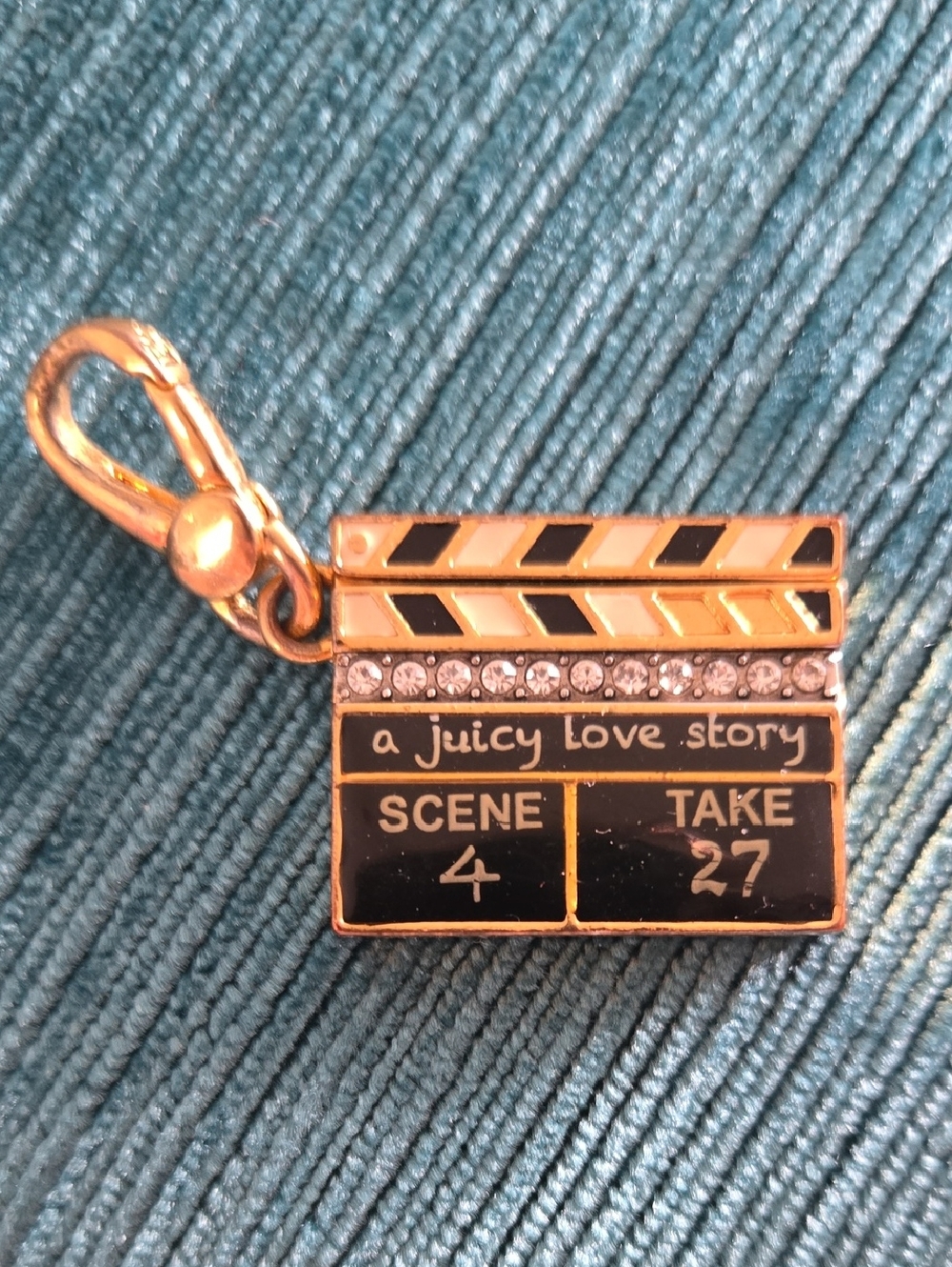 🎬🎬Authentic Vintage Juicy Couture Movie Clapboard Charm Rare Y2K Retired HTF🎥